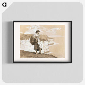 アートポスター-Flamborough Head, England - ウィンスロー ホーマー Poster.