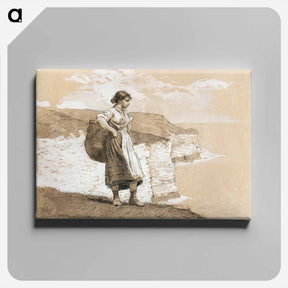 アートパネル-Flamborough Head, England - ウィンスロー ホーマー Canvas.