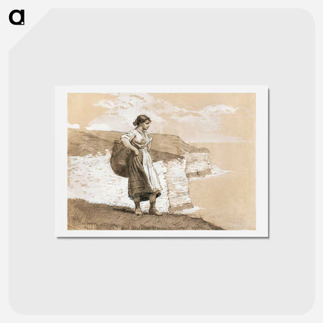 アートポストカード-Flamborough Head, England - ウィンスロー ホーマー Postcard.