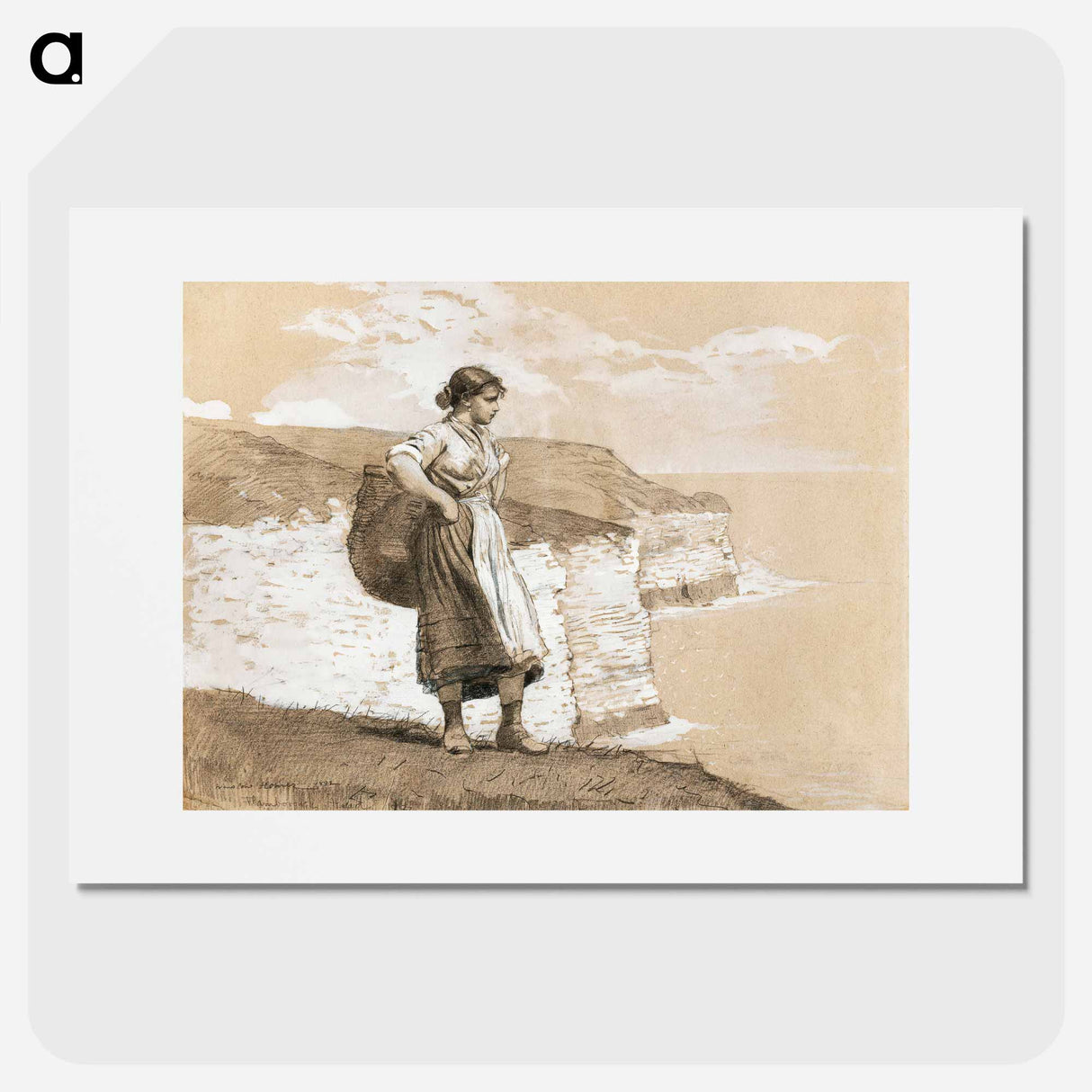 Flamborough Head, England - Winslow Homer Poster.