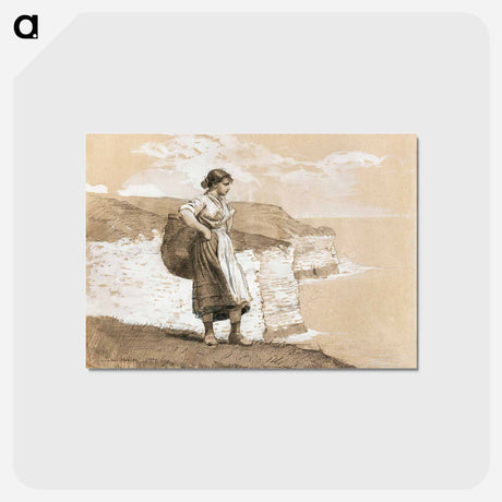 アートポストカード-Flamborough Head, England - ウィンスロー ホーマー Postcard.