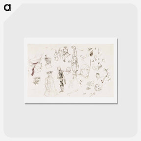 アートポストカード-Figuuriharjoitelmia - アルバート エーデルフェルト Postcard.