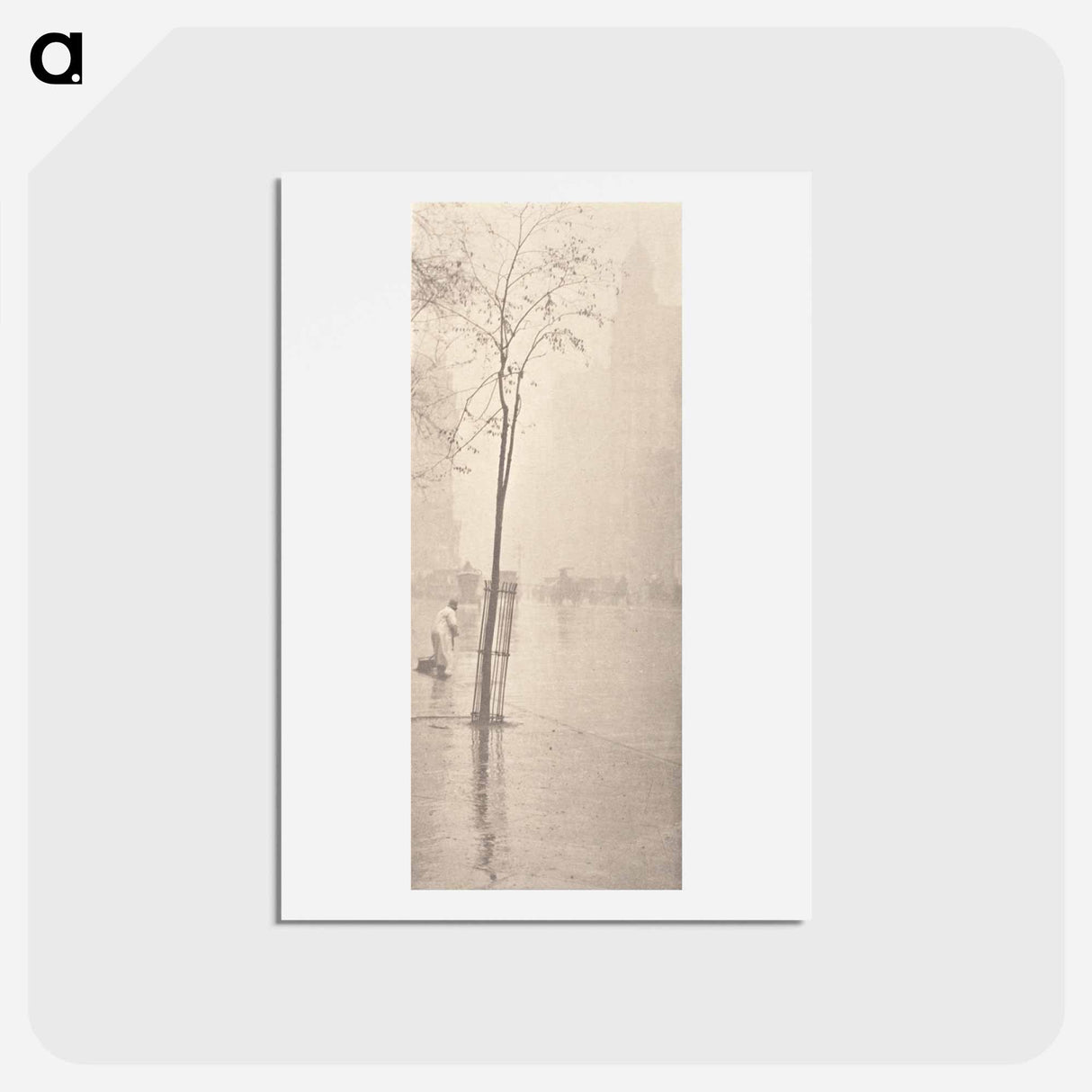 アートポストカード-Spring Shower In New York - アルフレッド スティーグリッツ Postcard.