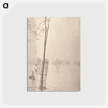 アートポストカード-Spring Shower In New York - アルフレッド スティーグリッツ Postcard.