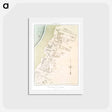 アートポストカード-Plan of the ruins of Tell el-Amarna - アンティーク地図 Postcard.