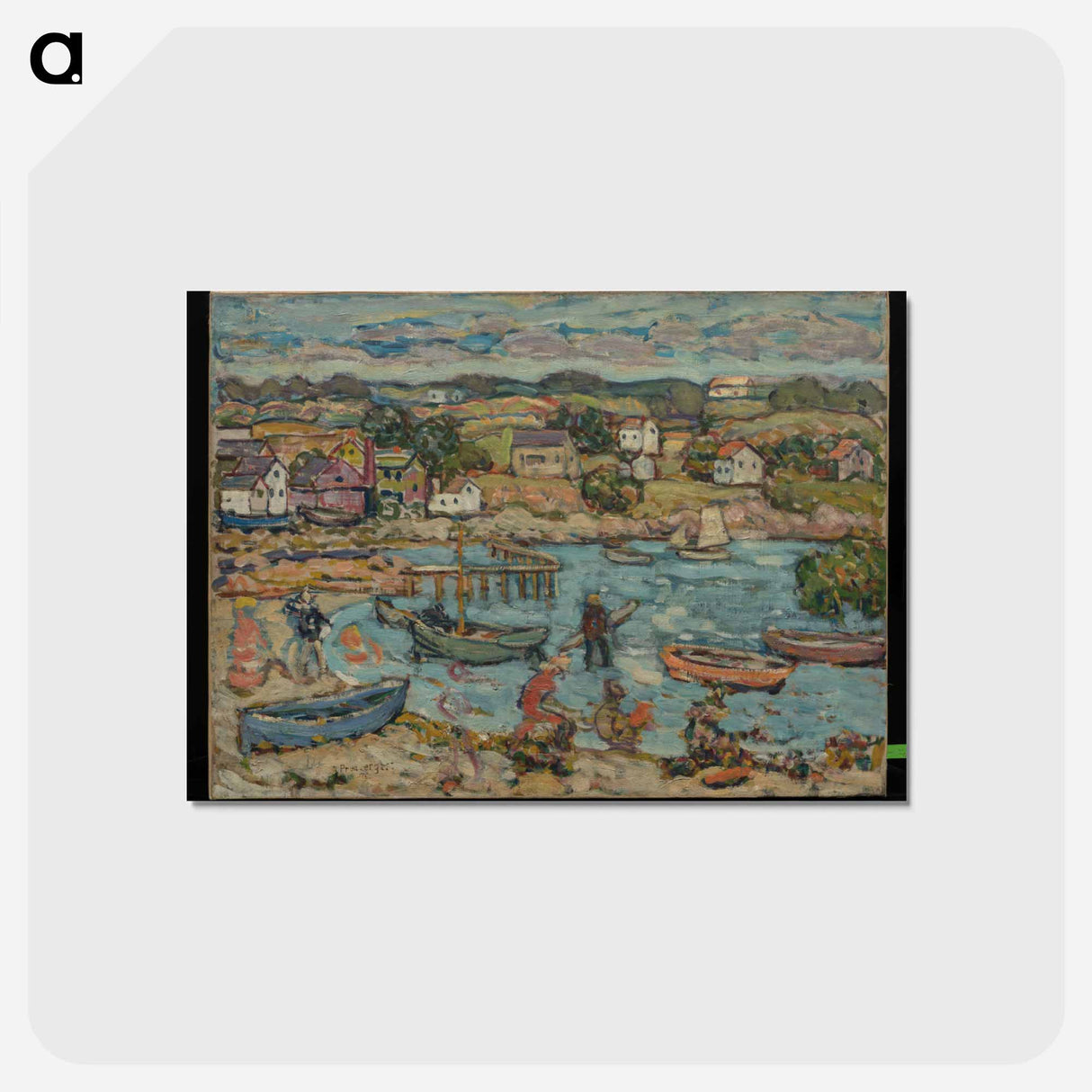 アートポストカード-Marblehead Harbor
 - バーンズ・コレクション Postcard.