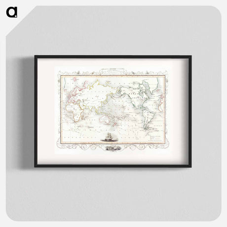 アートポスター-The Voyages of Captain James Cook
 - 大英図書館 Poster.