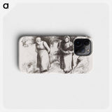 Firewood Carriers - Camille Pissarro Phone Case.