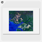 アートポスター-Weipa Bauxite Mine, Queensland
 - 上空からの地球 Poster.