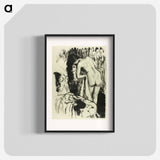 Nude Woman Standing, Drying Herself - エドガー ドガ Poster.