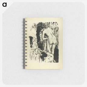 アートメモ帳-Nude Woman Standing, Drying Herself - エドガー ドガ Memo.