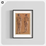 St George Series: Male Nude: Studies of two Soldiers for The Princess led to the Dragon - エドワード バーン ジョーンズ Poster.