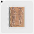 アートメモ帳-St George Series: Male Nude: Studies of two Soldiers for The Princess led to the Dragon - エドワード バーン ジョーンズ Memo.
