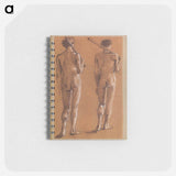 アートメモ帳-St George Series: Male Nude: Studies of two Soldiers for The Princess led to the Dragon - エドワード バーン ジョーンズ Memo.