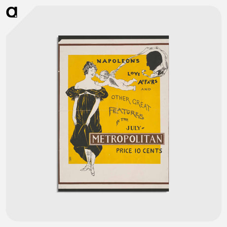 アートポストカード-Napoleon's love affairs and other great features in the July Metropolitan print in high resolution by Edward Penfield - エドワード ペンフィールド Postcard.