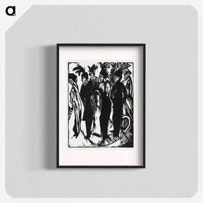 アートポスター-Five Women on the Street - エルンスト ルートヴィヒ キルヒナー Poster.