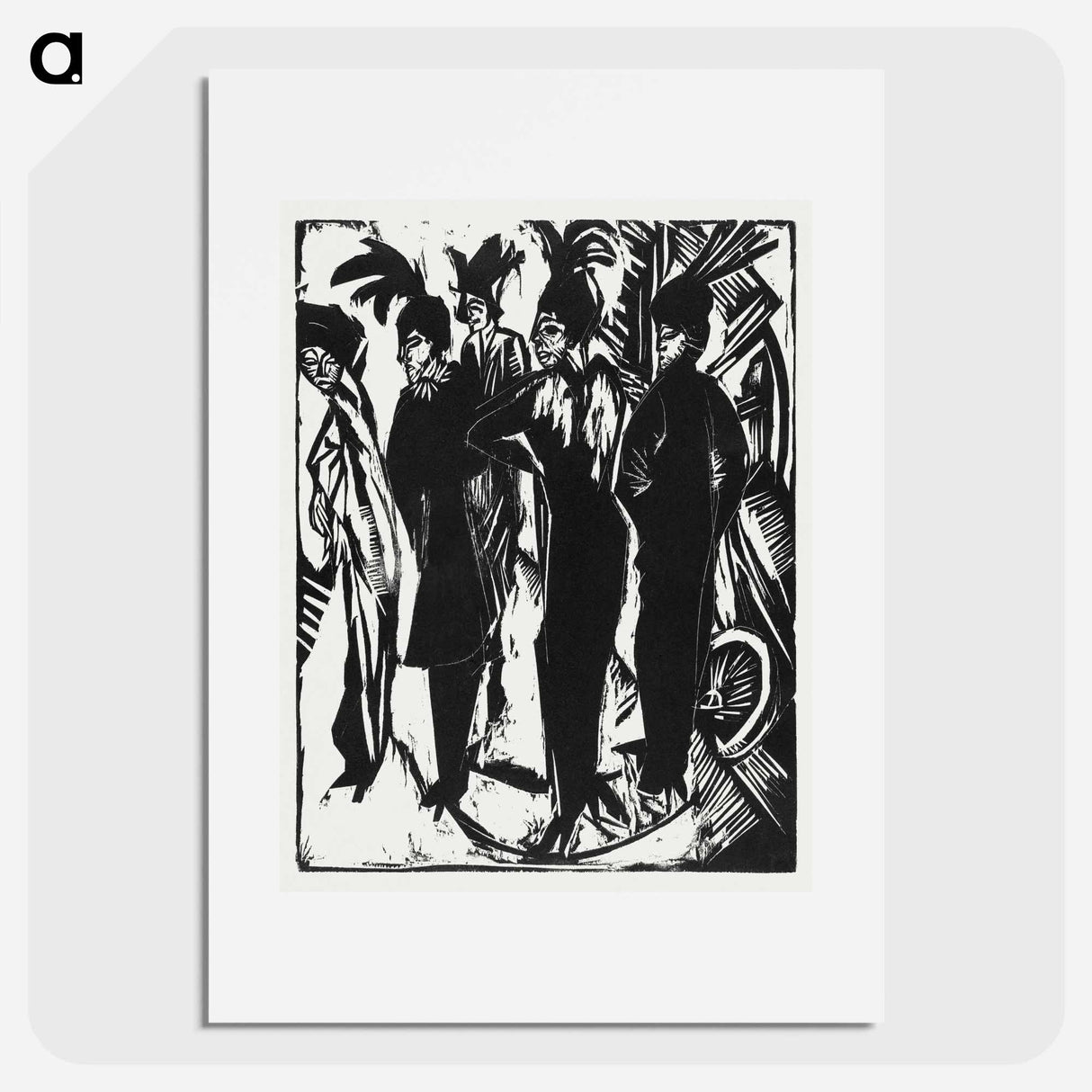 Five Women on the Street - Ernst Ludwig Kirchner Poster.