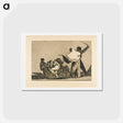 アートポストカード-If Two to One, Stuff Your Arse with Straw - フランシスコ デ ゴヤ Postcard.
