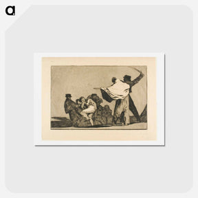 アートポストカード-If Two to One, Stuff Your Arse with Straw - フランシスコ デ ゴヤ Postcard.