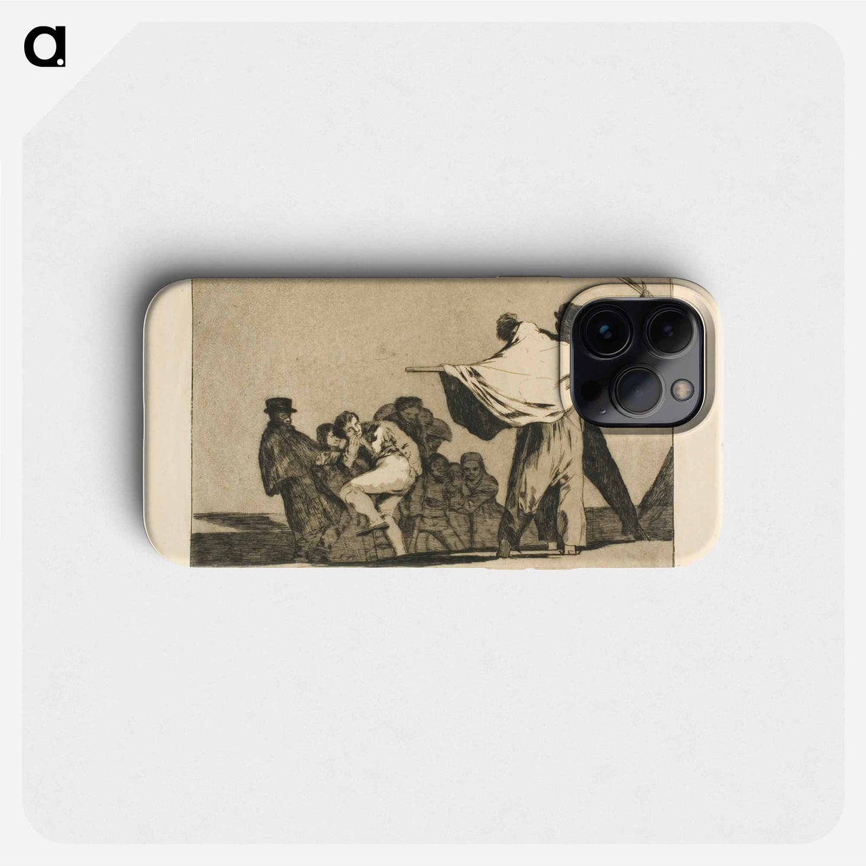 If Two to One, Stuff Your Arse with Straw - Francisco de Goya Phone Case.