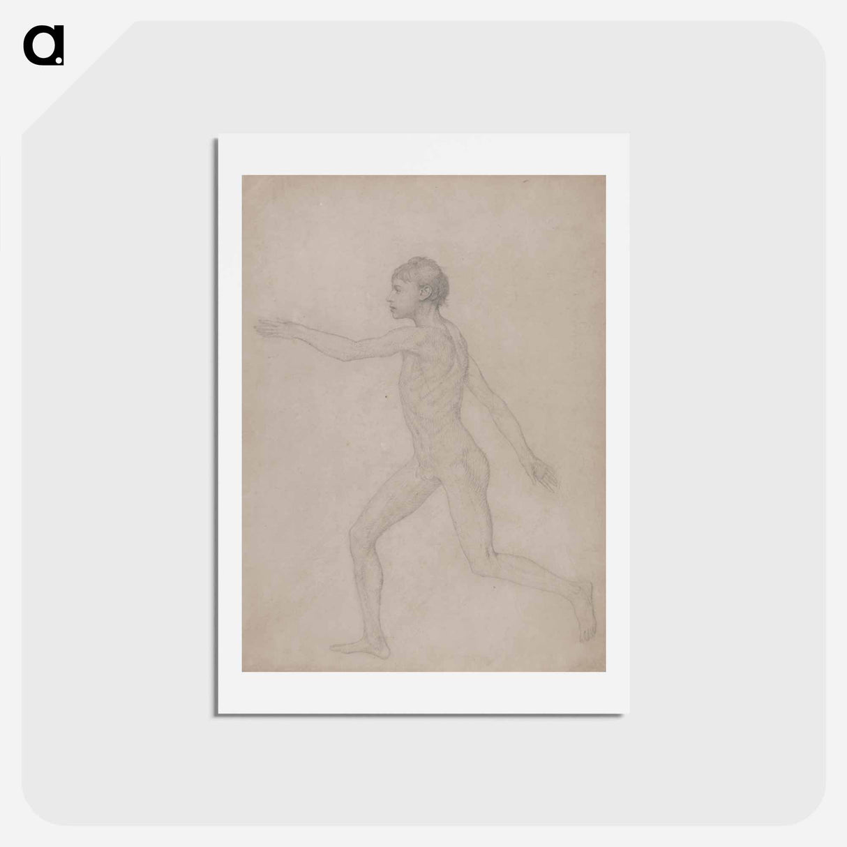 アートポストカード-Human Figure, Lateral View
 - ジョージ スタッブス Postcard.
