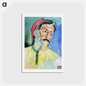 アートポストカード-Portrait of Andre Derain - アンリ マティス Postcard.