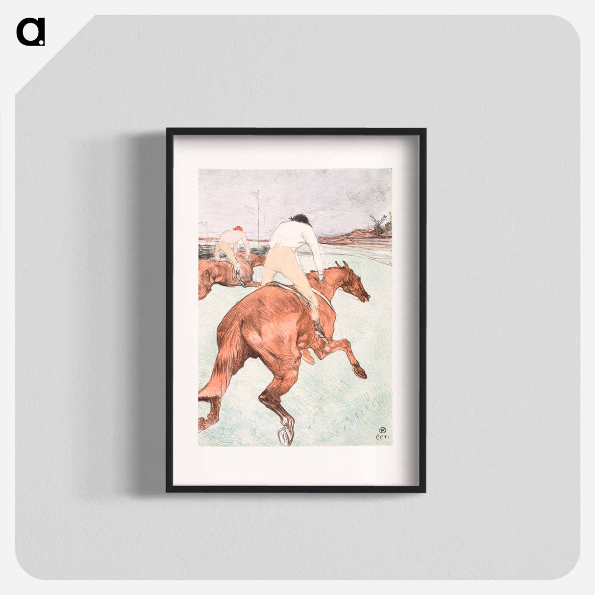 The Jockey - Henri de Toulouse-Lautrec Poster.