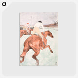 アートポストカード-Le Jockey - アンリ ド トゥールーズ ロートレック Postcard.