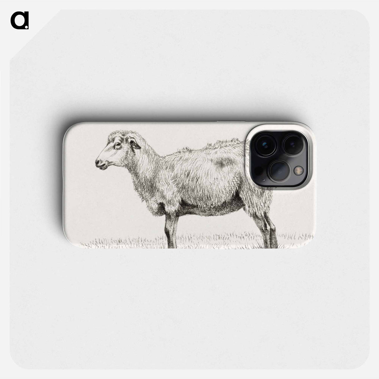 Standing sheep - Jean Bernard Phone Case.