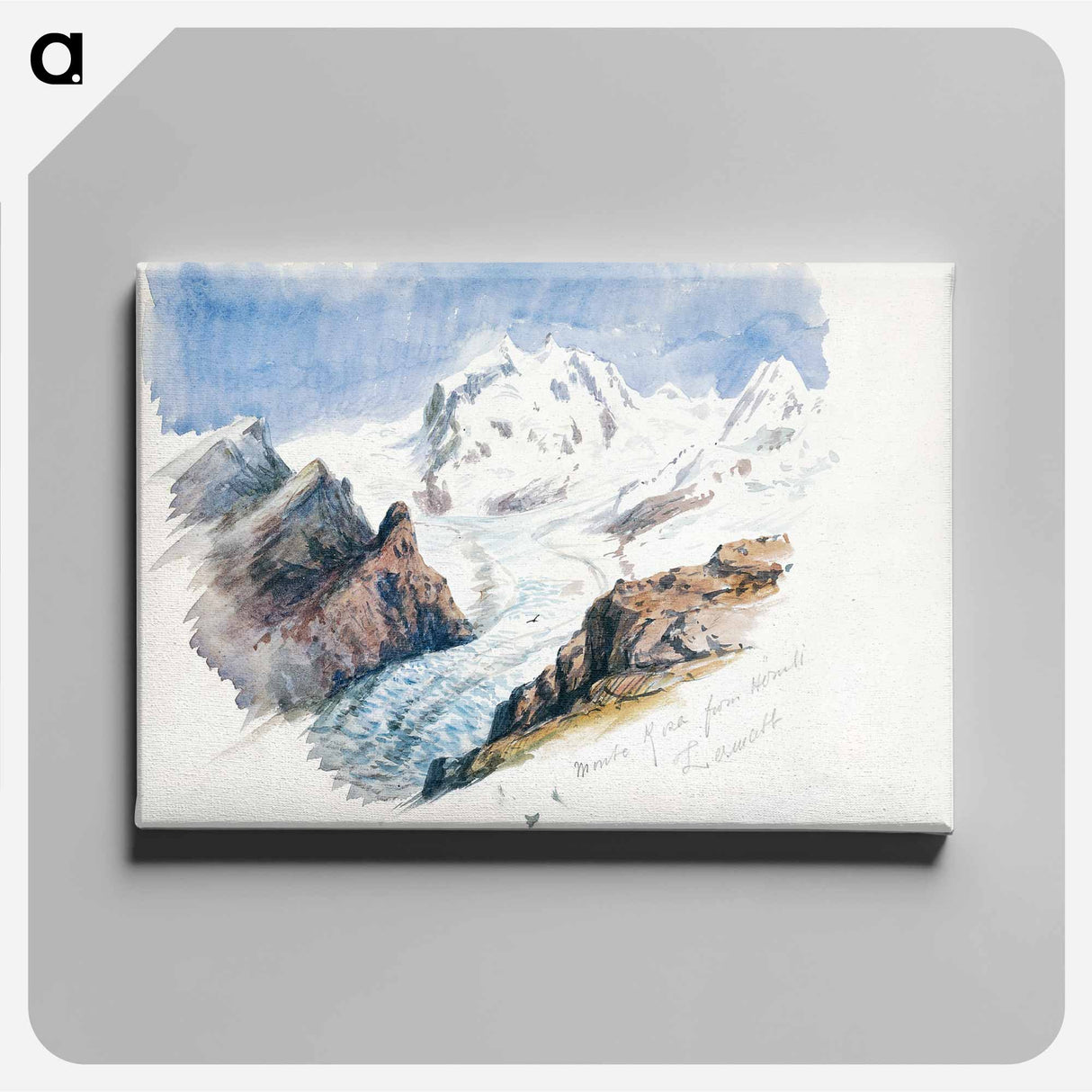 Monte Rosa from Hornli, Zermatt - ジョン シンガー サージェント Canvas.