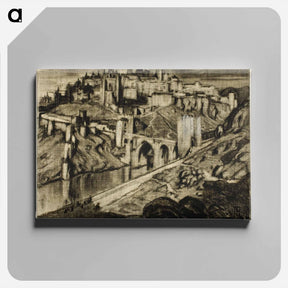 アートパネル-The Towering City, Toledo
 - ジョセフ ペネル Canvas.