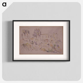アートポスター-The Coach House - ポール セザンヌ Poster.
