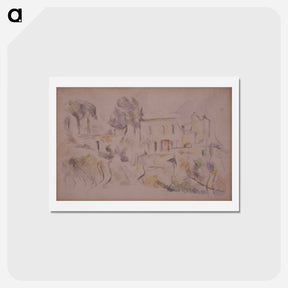 アートポストカード-The Coach House - ポール セザンヌ Postcard.