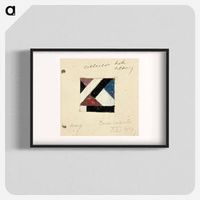 アートポスター-Studie voor Contra compositie XXI - テオ ファン ドゥースブルフ Poster.