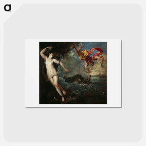 アートポストカード-Perseus and Andromeda - ティツィアーノ ヴェチェッリオ Postcard.