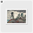 アートポストカード-Hurricane, Bahamas - ウィンスロー ホーマー Postcard.