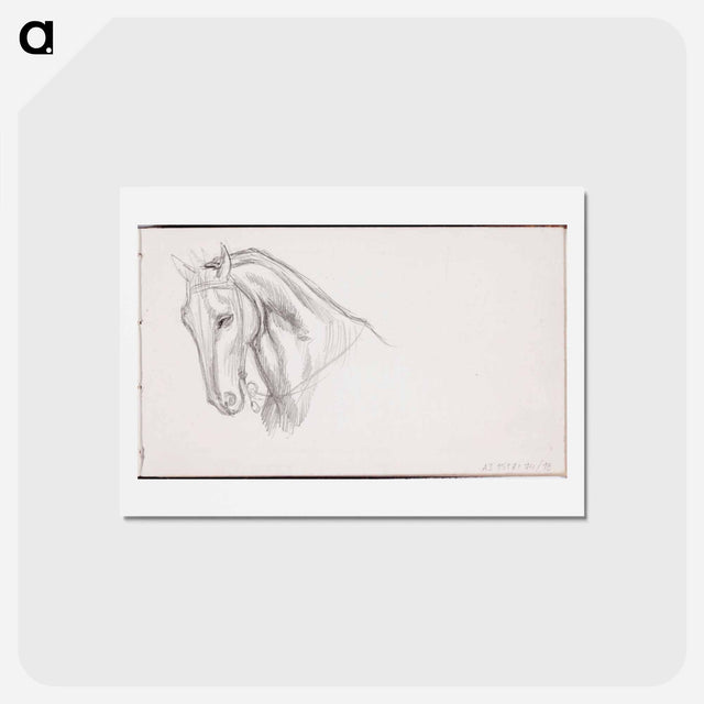 アートポストカード-(unknown)part of a sketchbook - アルバート エーデルフェルト Postcard.