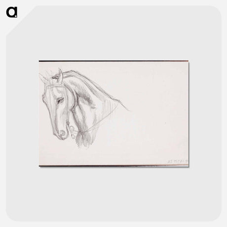 アートポストカード-(unknown)part of a sketchbook - アルバート エーデルフェルト Postcard.