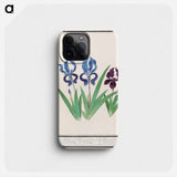Purple iris - アンセルムス ボエティウス デ ブート Phone Case.