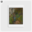 アートポストカード-Peasant Woman Carrying Two Bundles of Hay - カミーユ ピサロ Postcard.