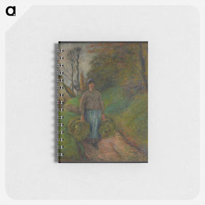 アートメモ帳-Peasant Woman Carrying Two Bundles of Hay - カミーユ ピサロ Memo.