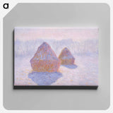 Haystacks (Effect of Snow and Sun) - Claude Monet Canvas.