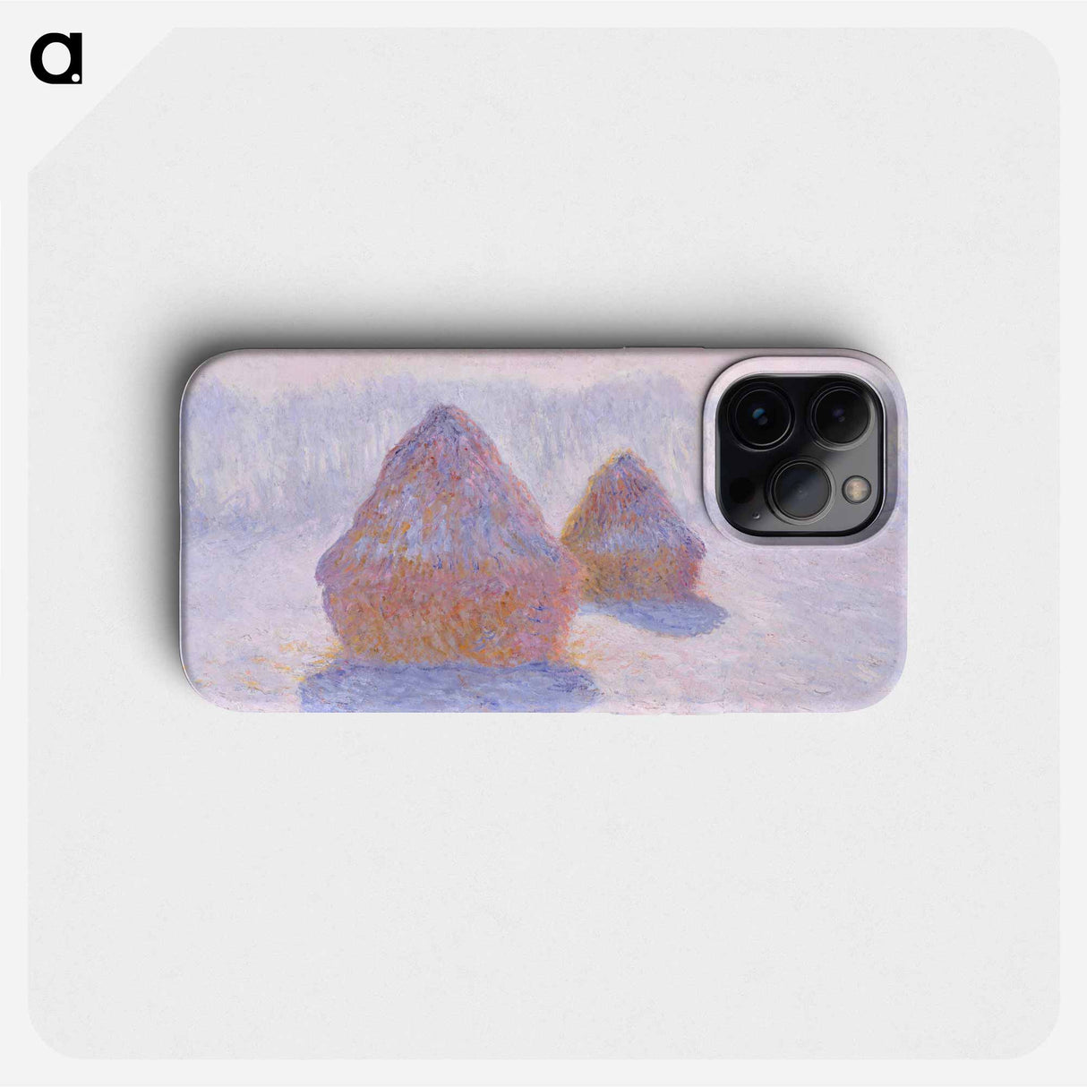 Haystacks (Effect of Snow and Sun) - Claude Monet Phone Case.