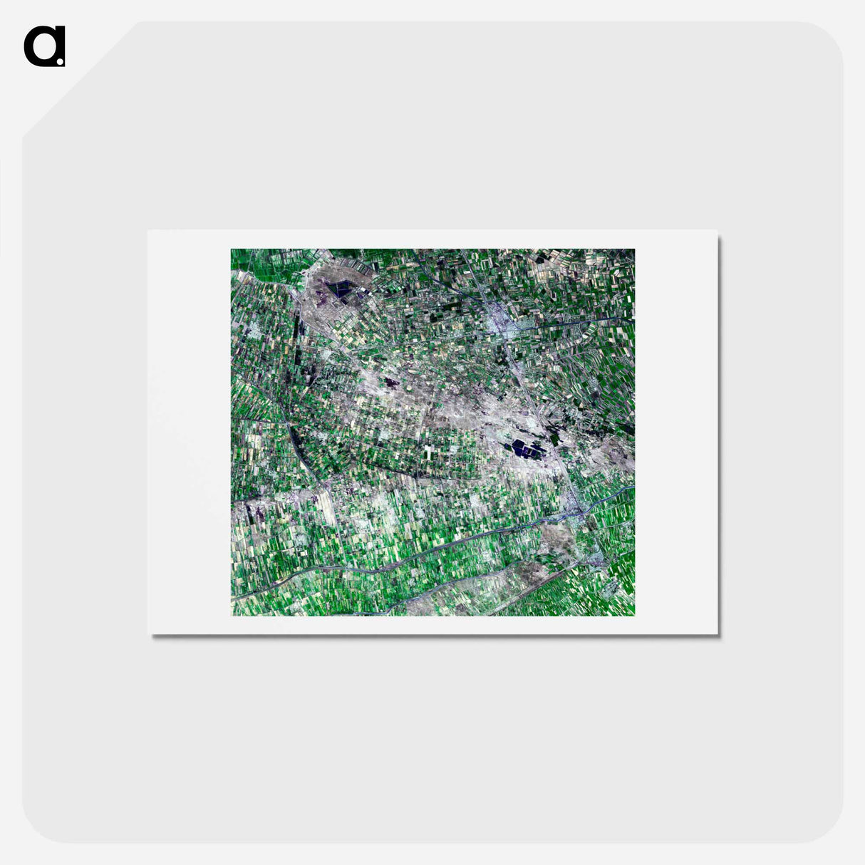 アートポストカード-Jizzax Province, Uzbekistan
 - 上空からの地球 Postcard.