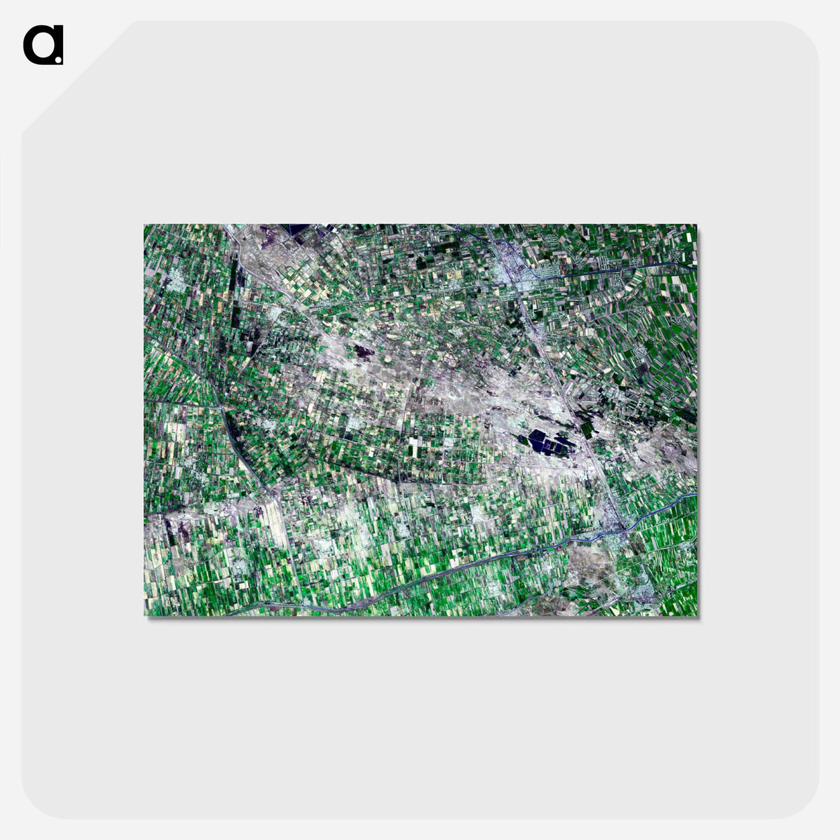 アートポストカード-Jizzax Province, Uzbekistan
 - 上空からの地球 Postcard.