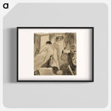 アートポスター-Leaving the Bath - エドガー ドガ Poster.