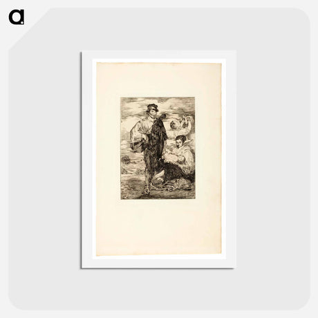 アートポストカード-The Gypsies - エドゥアール マネ Postcard.