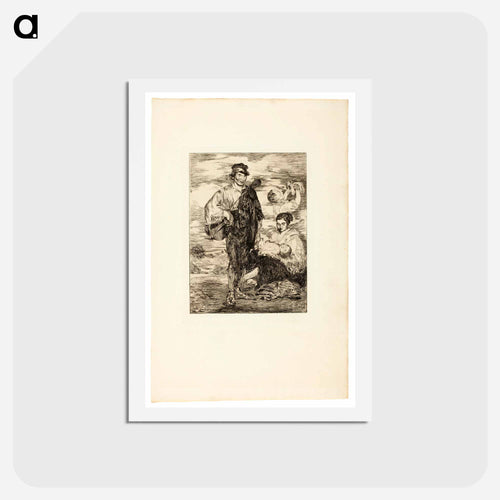 The Gypsies - エドゥアール マネ Postcard.