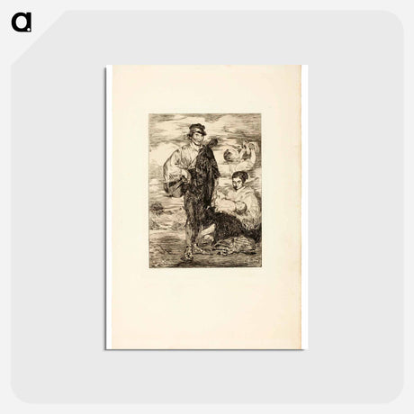 アートポストカード-The Gypsies - エドゥアール マネ Postcard.