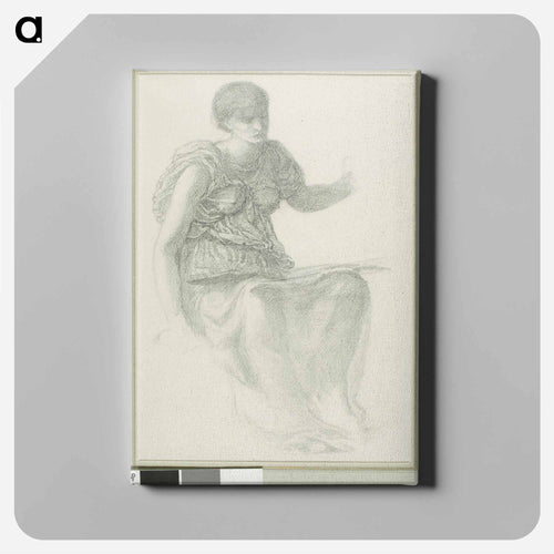 Study for One of the Fates - エドワード バーン ジョーンズ Canvas.
